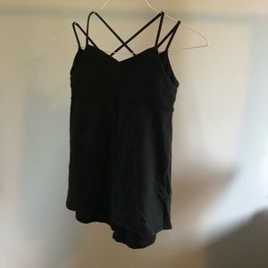 black strappy ivivva tank top